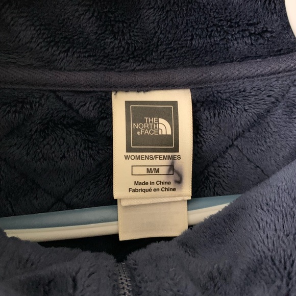 NORTH FACE Navy Quilted Sherpa Zip Up - Picture 4 of 8